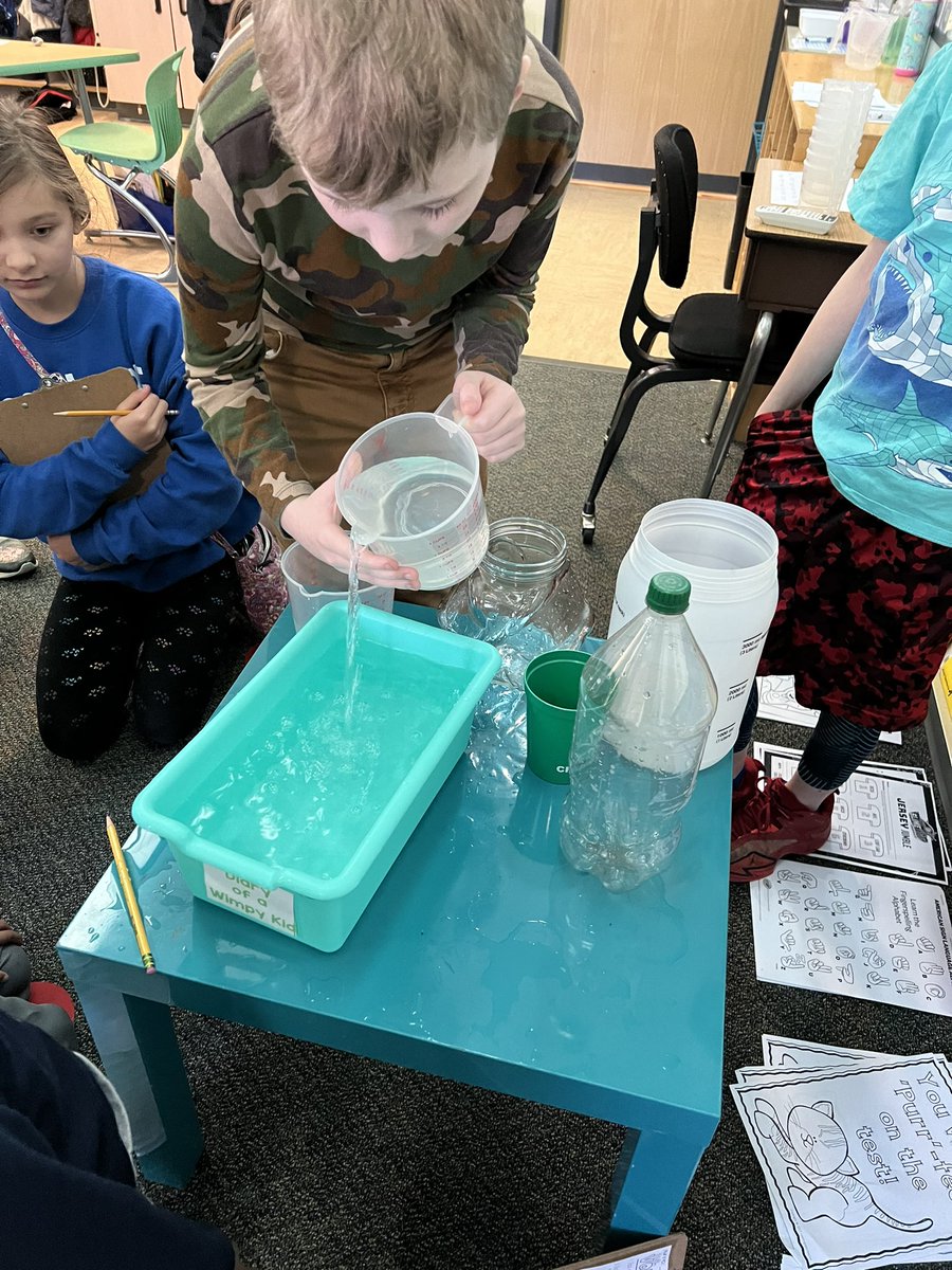 graham3rd's tweet photo. Learning about capacity and liquid volume today in math. https://t.co/fGIeNBUPgf
