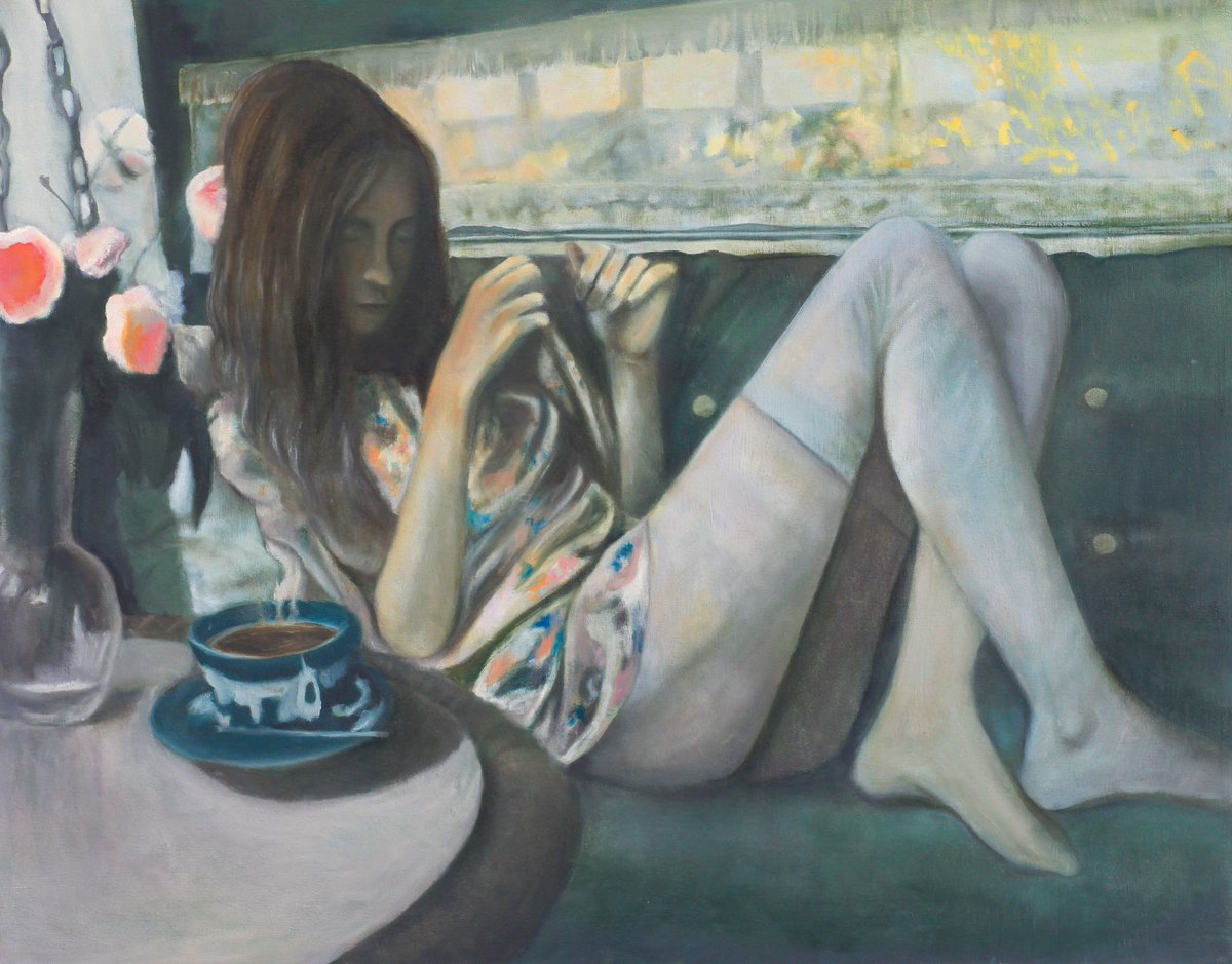 slotmachina's tweet photo. Asleep to Dream

32 x 41”

Oil on Canvas

2023 https://t.co/nQLu4NISmw