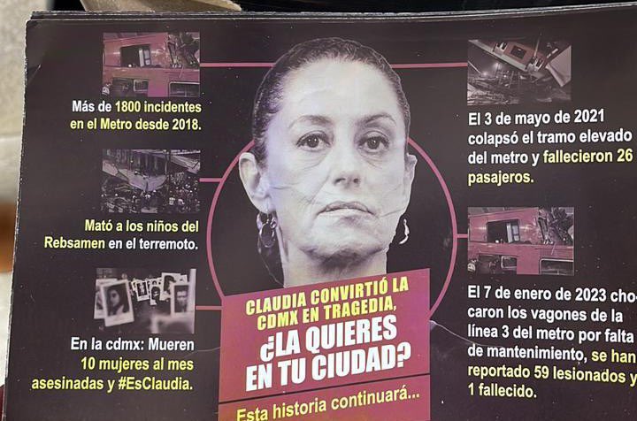 La neta es que ya ni es necesario soltar volantes por la Ciudad. Ya la propia Claudia Sheinbaum se encargó de difundir esta imagen por todo twitter, con el cagadero de los granaderos.