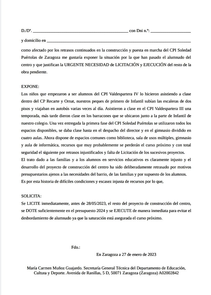 AMPA Piratas V4 CPI Soledad Puértolas tweet media