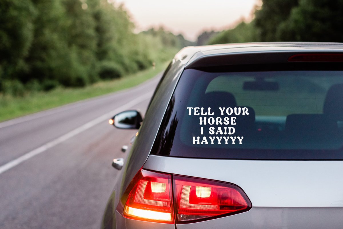 HelloHazelCo's tweet image. Find your equestrian besties on the road with our car decals! Etsy.com/shop/hellohaze… 🐴 #horses #etsyshop