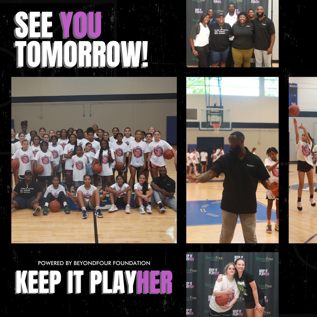 We can't wait to see everyone tomorrow! Come prepared to learn, engage with others, and, most importantly, have fun!

Check-in starts at 9AM - Grand Ave Neighborhood Center, Orlando, FL.
beyondfour.org

#KeepItPlayHER #BeyondFour #Nonprofit #Events #Sports #WomeninSports