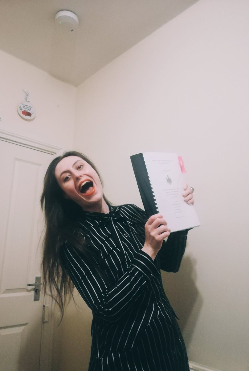 HelenVMurray's tweet photo. Some news: I am inexpressibly delighted and proud to say that this afternoon I PASSED my viva, and am now Dr Murray https://t.co/DJUW0vC1Vc