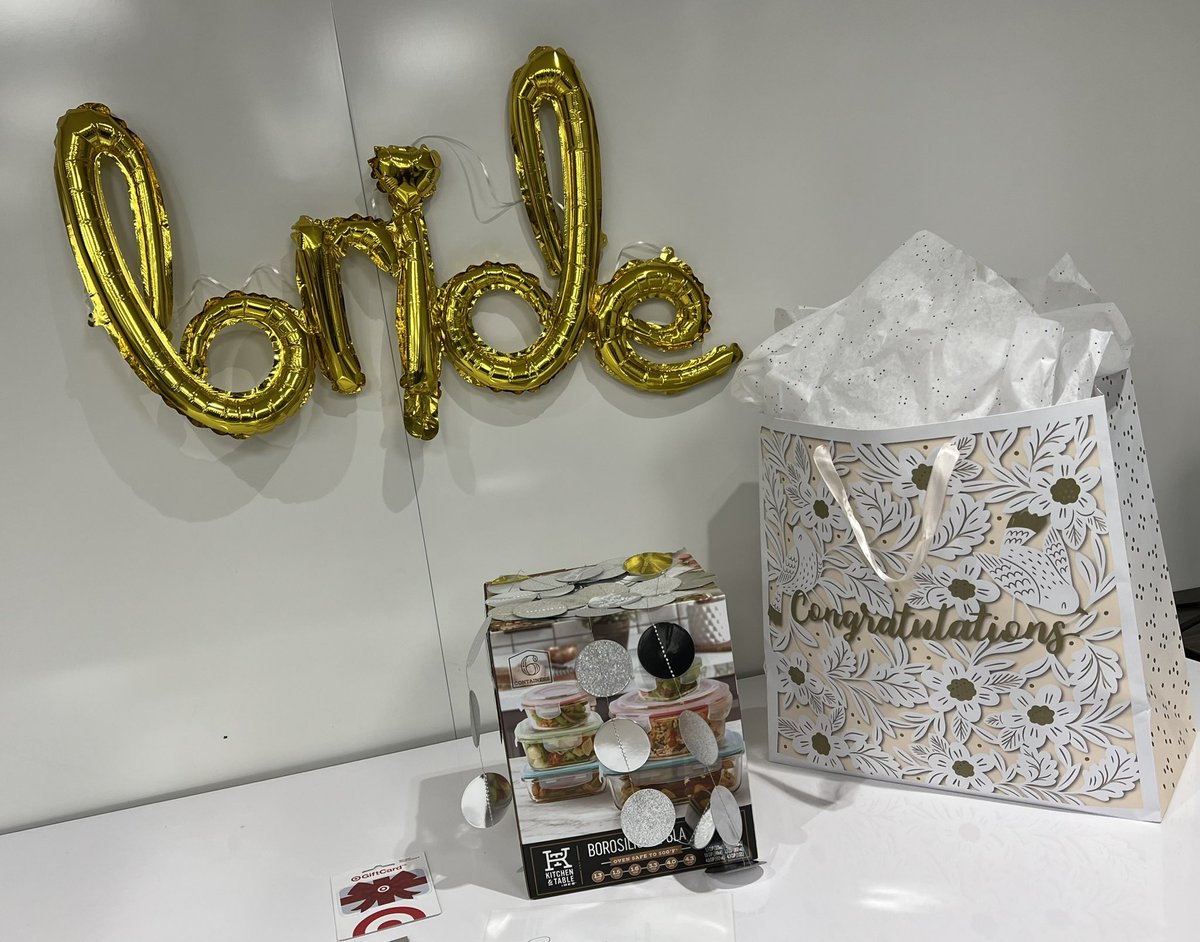 McLain_Teach's tweet photo. The @HumbleISD_ARMS family is wishing Ms. Semrow all the happiness and love in the world, and for a lifetime💍💗 #beautifulbride #MstoMrs #sparkle https://t.co/bdWzxZRRA7