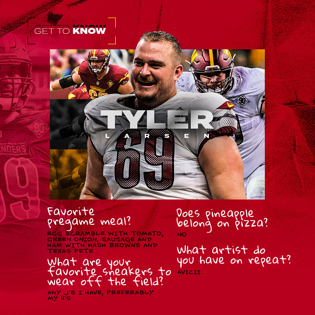 Octagon Football (@octagonfootball) on Twitter photo Did you know <a href="/TylerLarsen58/">Tyler Larsen</a>'s favorite sneakers to wear off the field are Jordan 11s?
Get to know more about him ⤵️ Did you know <a href="/TylerLarsen58/">Tyler Larsen</a>'s favorite sneakers to wear off the field are Jordan 11s?
Get to know more about him ⤵️