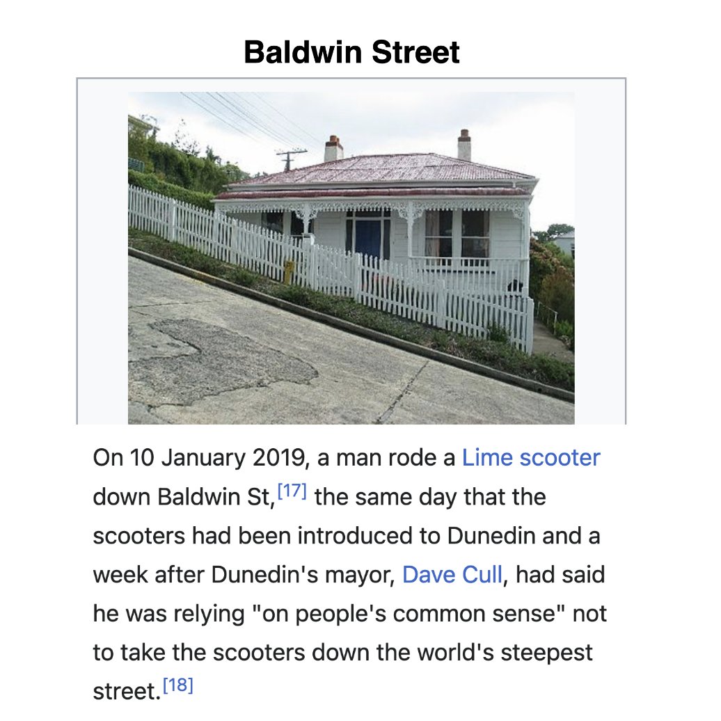 love this detail in the article about the world's steepest street