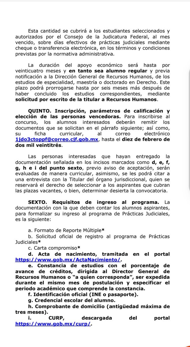 SDanielaSaldana's tweet photo. Convocatoria para prácticas judiciales en el Juzgado Primero de Distrito de Procesos Penales Federales en Puente Grande, Jalisco.🤓👩‍💻👨‍💻📚 https://t.co/CtjHwV7Pjp