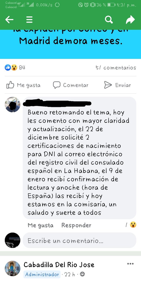 JavierMorgado9's tweet photo. @estelamarina40 @justiciagob @MAECgob https://t.co/gVRIZwJzf9 es un desastre el trabajo que se está haciendo en @ConsEspLaHabana se hace necesario optener lo más rápido posible la certificación para DNI. https://t.co/nqTLwENdwr