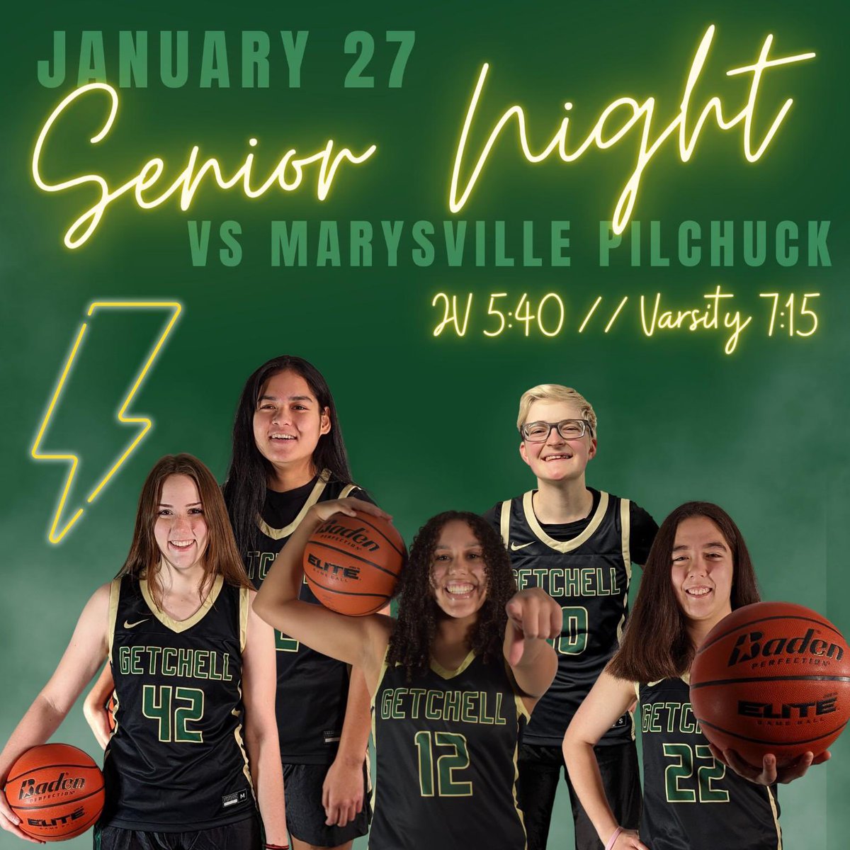 Senior night + rivalry game? Let’s go! Come support these five seniors. #legacydriven