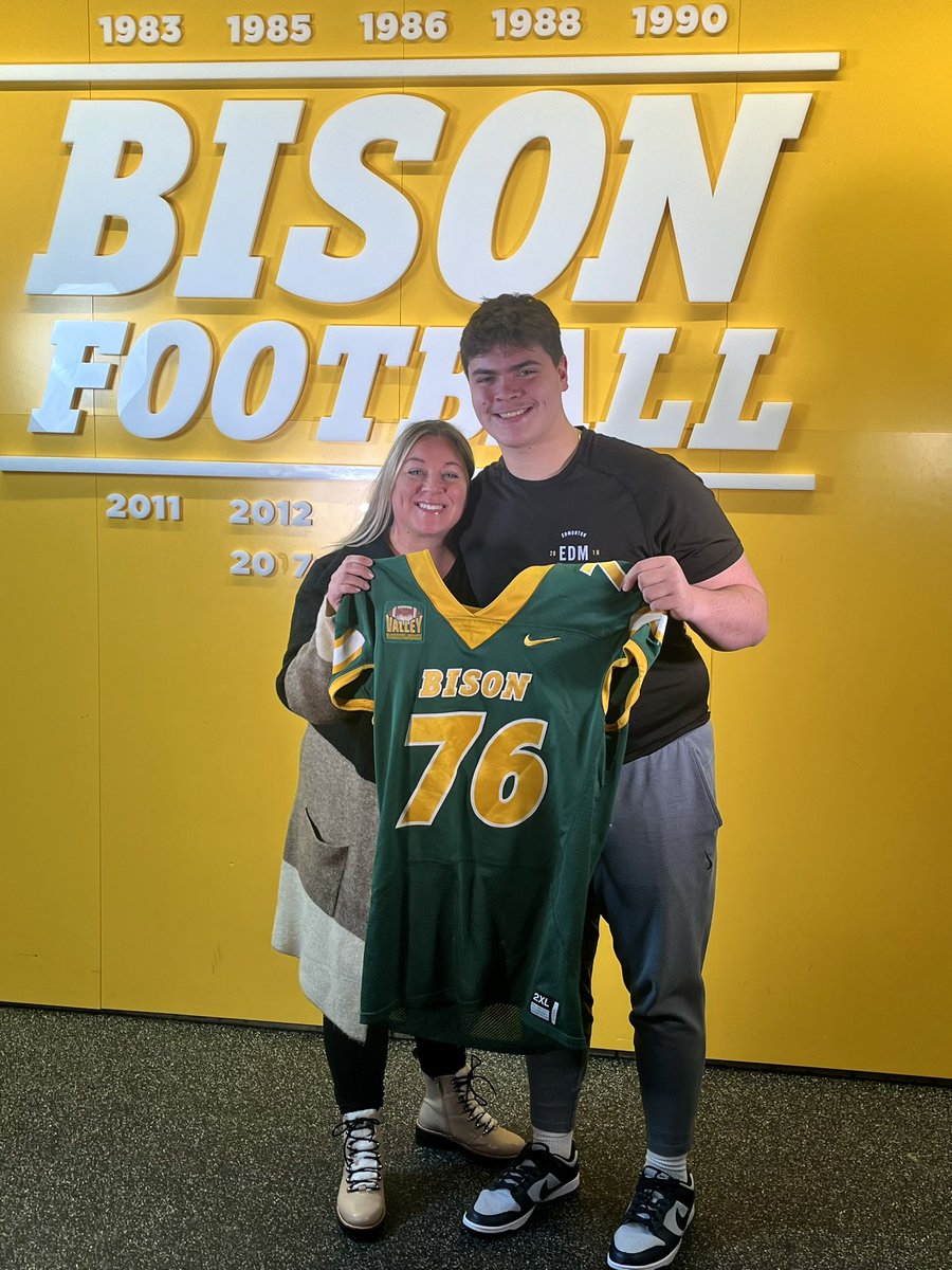 Had a great Junior Day today <a href="/NDSUfootball/">NDSU Football</a>! Thank you @PetersNDSU <a href="/Coach_Entz/">Coach Matthew Entz</a> <a href="/FBCoachLarson/">Dan Larson</a> <a href="/bwatsondline/">Brett Watson</a> for the exceptional hospitality!