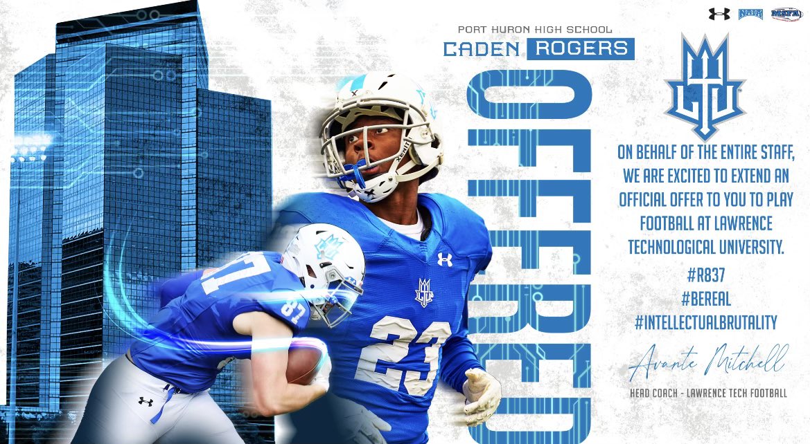 I am very blessed to say I have received my 5th offer from Lawrence Tech University! 🙏 <a href="/CoachSlud/">Hayden Sluder</a> <a href="/T_Wilson11/">Coach T. Wilson</a> <a href="/jax_gasaway/">Jax Gasaway</a> <a href="/Showtime_CoachP/">Princealex AyoOla</a> <a href="/Sweatt11/">Coach Cam</a> <a href="/CoachWengert/">Kevin Wengert</a> <a href="/MStew_810/">Coach Stew</a> <a href="/Brucejo26064403/">Bruce fennell ( CoachJones)</a> <a href="/Digdeep810/">Greg Cooper Dig Deep ATH Defensive Back Specialist</a>