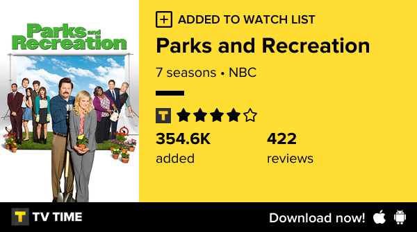 I've just started following Parks and Recreation tvtime.com/r/2HhFH #tvtime