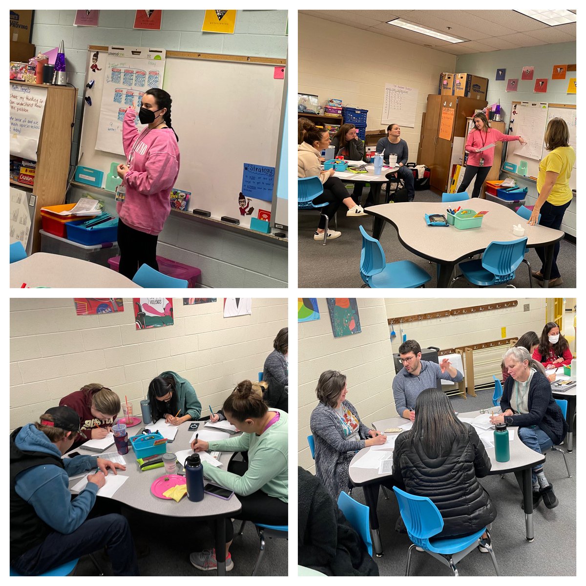 Erica__Beckett's tweet photo. The best way to spend a Friday is to facilitate PD on rich mathematical tasks for the fabulous teachers @UnionMill with @ShalaOtt #richtasks https://t.co/vtXNEBghqS