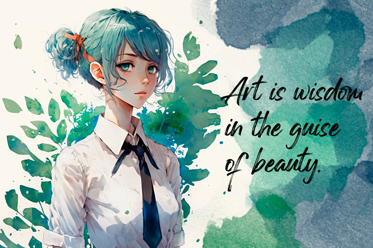 Art is wisdom in the guise of beauty.

#NFTs #art #mint