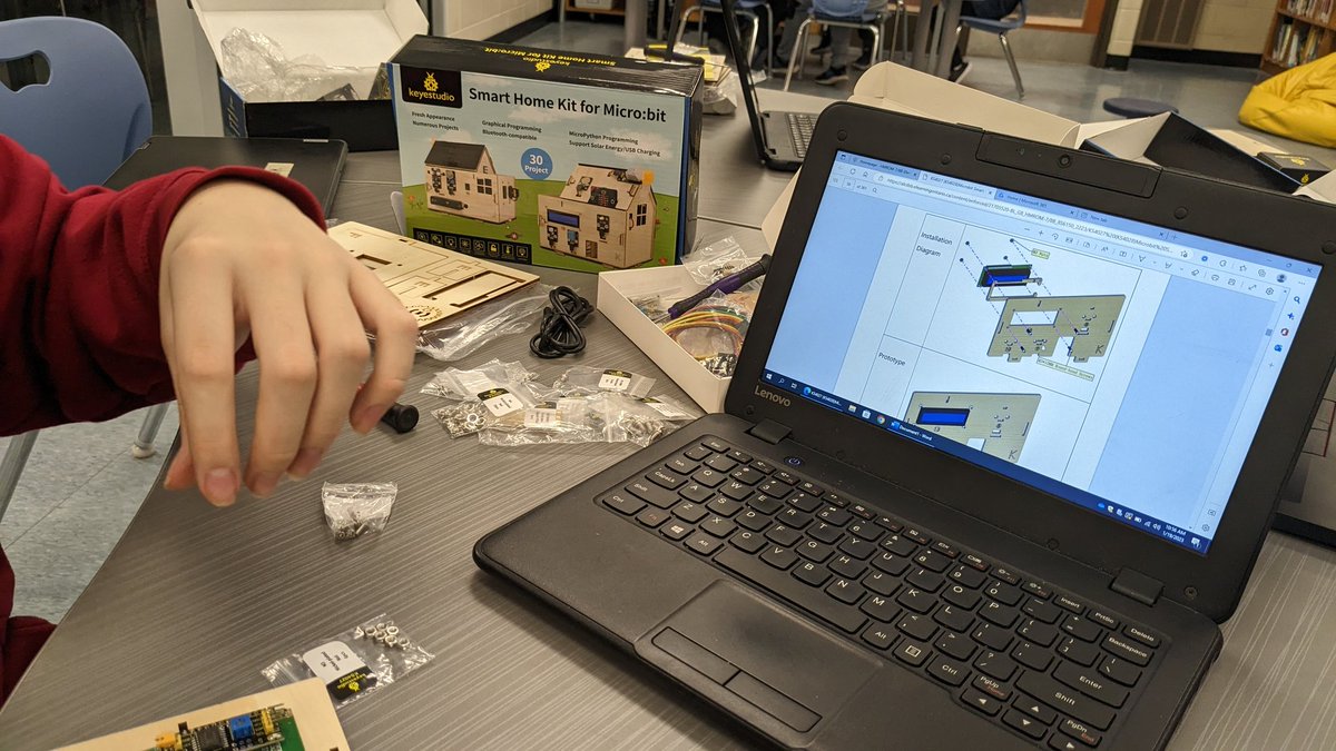 Some of our inquiry groups <a href="/alcdsb_sttm/">St. Thomas More CS</a> are building/programming  SmartHomes from <a href="/keyestudio925/">keyestudio</a>. A tall task! S's are using them to explore must-haves in a dwelling for the unhoused; we're seeking to learn about inequity in our community! #C3ALCDSB <a href="/alcdsb/">ALCDSB</a>
