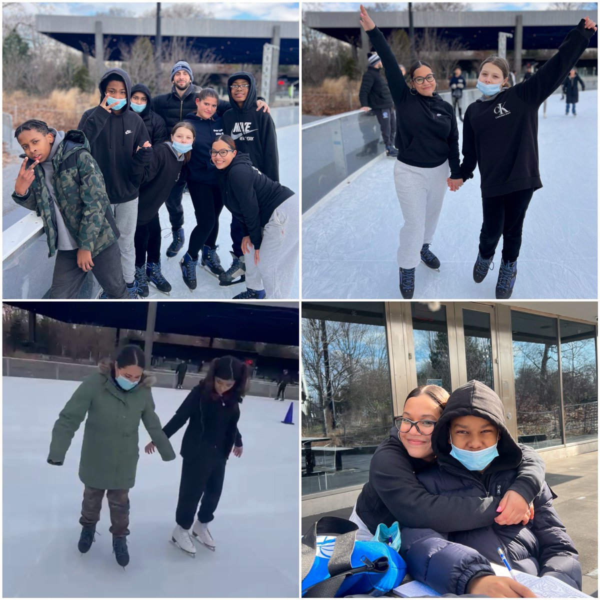 UNMSRocks's tweet photo. The city is our classroom!💕🗽Today our 6th graders visited the New York Aquarium 🦈 , our 7th graders visited AMNH 🦕, and our 8th graders went ice skating ⛸️. #unmsfun #unmstrips #unmsbuildscommunity #unmslearns https://t.co/MtwDwW3xG5