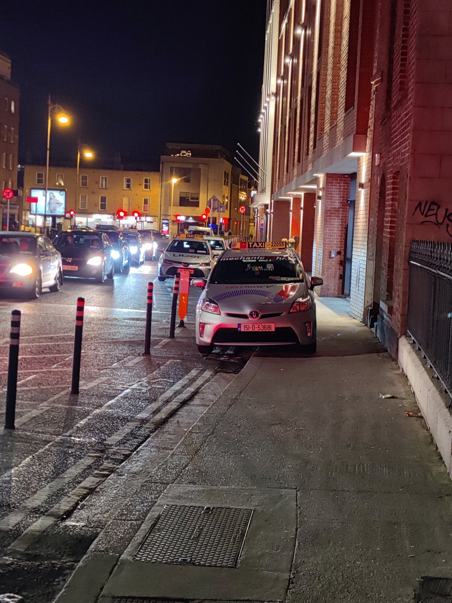 spooneman's tweet image. Where shall I park? Double yellow lines? A cycle lane? The footpath? Let's go for all three!