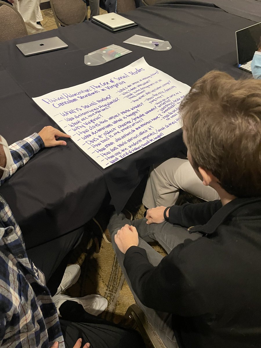Lynnebland's tweet photo. A&S NEXT Case Studies: Political Polarization & VA Social Studies Standards & QFT @RightQuestion https://t.co/SyGs8Be0vn