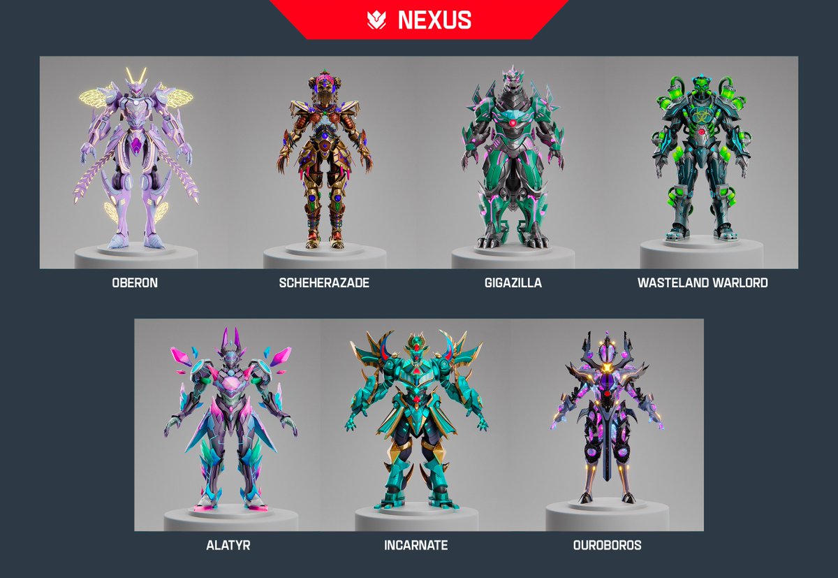 Who will come out victorious in the ultimate Mech Style showdown? 🤖 

Cast your vote for your fav Nexus Style Mech in the comments 🗣️