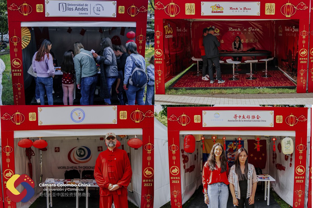 CAMCOLOMBOCHINA's tweet photo. ¡Y un agradecimiento especial a nuestras empresas participantes!
@bydcolombia #TigerMed #ChocóVisible @Pandalatina #InstitutoConfucioUniAndes #WinnerGroup #quigongtaichichuan @colombochina
#AñoNuevoChinoColombia2023 #FestivalPrimavera2023 #AñodelConejo #añonuevochino https://t.co/m0tAR0ObgP