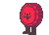 Red_BlackOTD's tweet photo. Today's red and black character of the day is C. Round / K. Round from Deltarune! https://t.co/PC6TwG4uaI