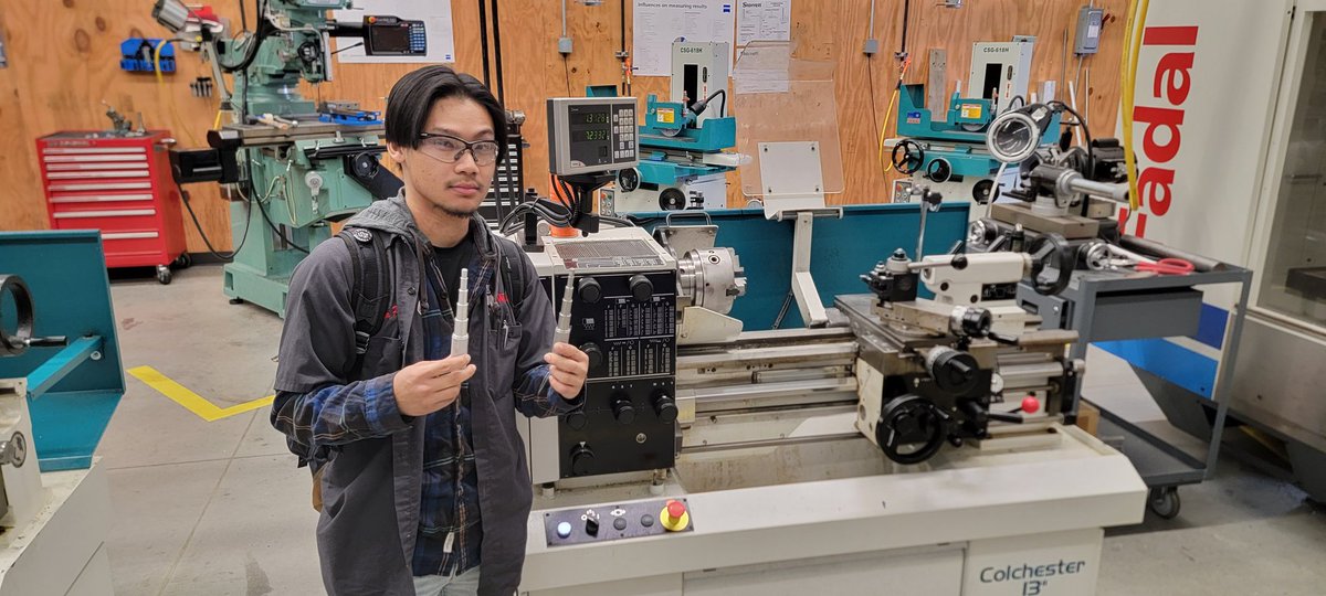 Another great announcement: Welding 2 and Precision Machining & Manufacturing 1 Senior- KaPaw Say was able to produce from stock, in just 2 days, his Project #2 Bushing Knockout tools within .005' all around. #GSD #makestuffwithyourhands #weisnercenter #mathatwork @sd129