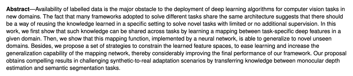 fly51fly's tweet image. [CV] Learning Good Features to Transfer Across Tasks and Domains
P Z Ramirez, A Cardace, L D Luigi, A Tonioni, S Salti, L D Stefano [University of Bologna &amp;amp; Google] (2023)
arxiv.org/abs/2301.11310
#MachineLearning #ML #AI #CV 
[1/2]