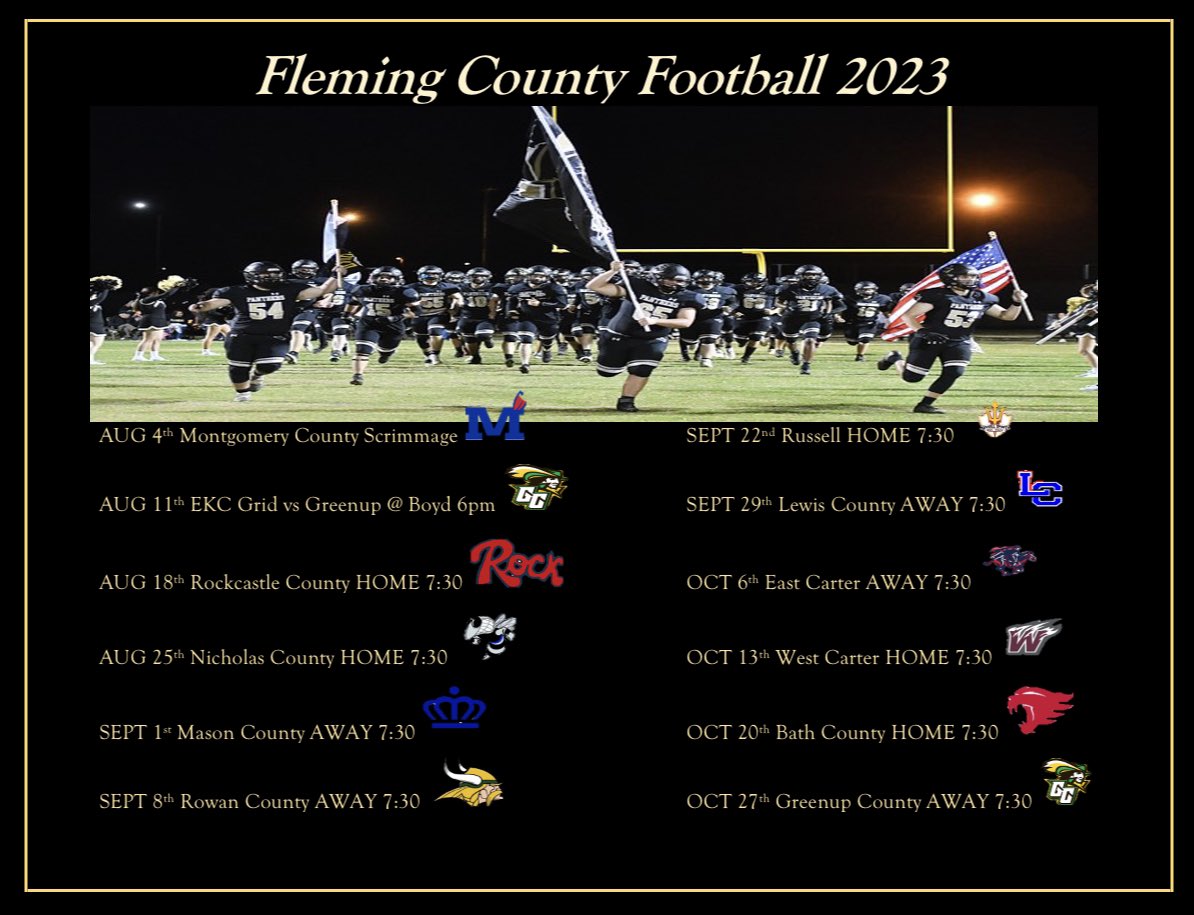 2023 Schedule is complete!