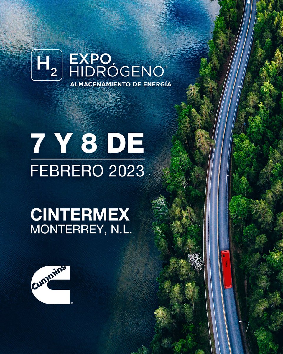 En Cummins hemos dedicado esfuerzos para contribuir a un mundo más verde. ♻️ Nos emociona nuestra participación en Expo Hidrógeno, un evento que visualiza las oportunidades que ofrece el H2 como una fuente de energía mucho más limpia y 100% sostenible. ¡Nos vemos pronto! 🙌