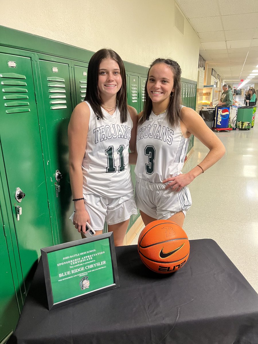 Tonight’s game ball is sponsored by Blue Ridge Chrysler. We greatly appreciate your support to our program!