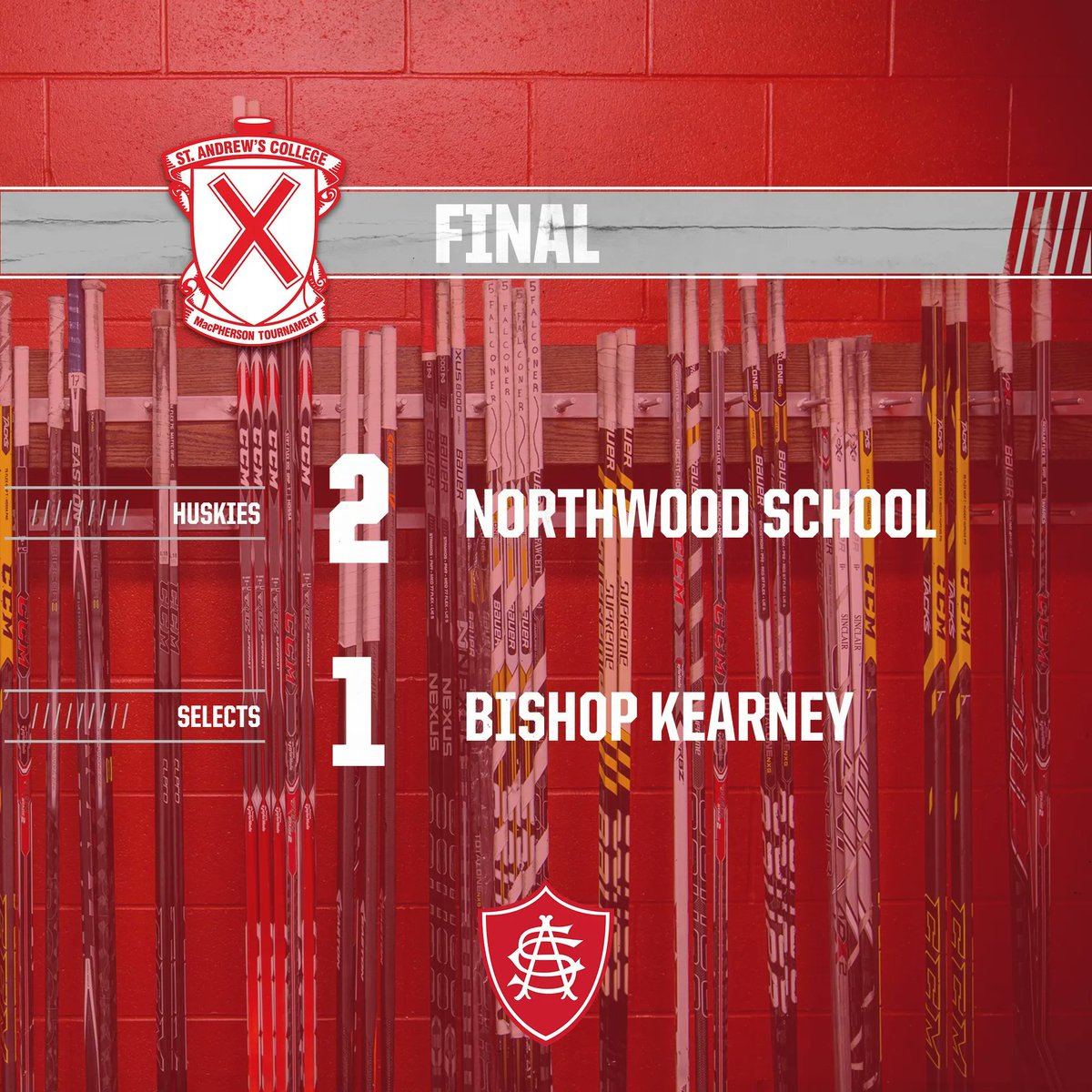 sachockey1899's tweet photo. Game 7 at #TheMacPherson is Final! @nws_hockey takes it 2-1 over @bkselectsboys. 
@nws_hockey Player of the Game: #19 James Schneid
@bkselectsboys Player of the Game: #68 Ryan Bunting https://t.co/2f7X4HFUh2