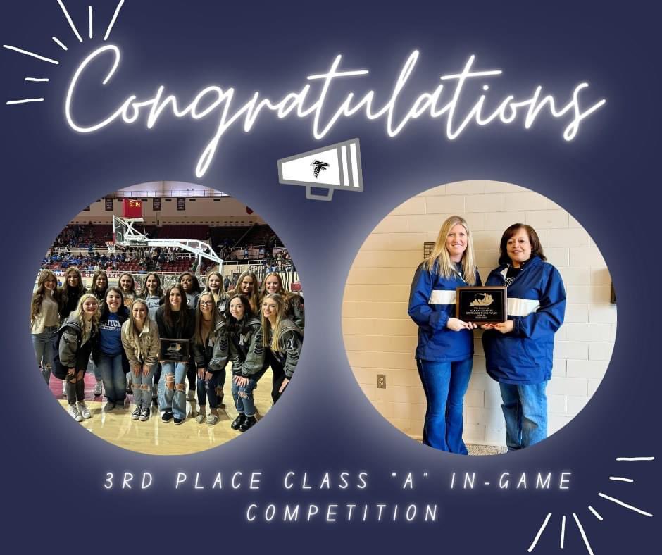A big congratulations to our MCHS cheerleaders and coaches for placing 3rd in the Class "A" In-Game Competition. Way to go! #MCSDProud <a href="/MCFalconSports/">MCFalconSports</a>