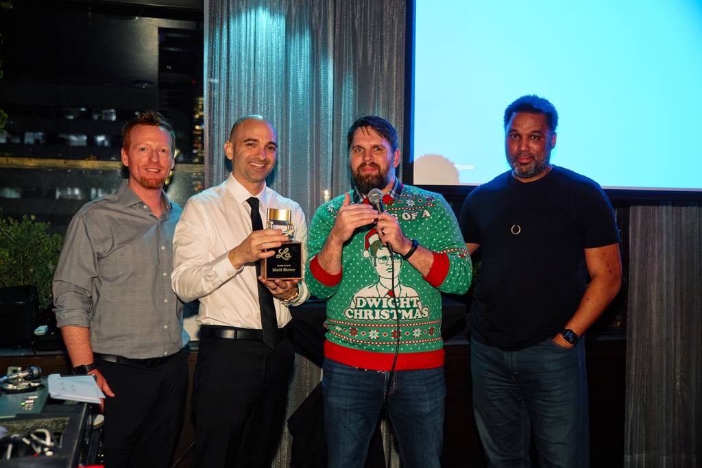 LaVisual's tweet photo. Special shout out to Cindy, Matt, &amp; Jamie for being absolute rockstars and exemplifying our high level of quality! These three took home the hardware at last months holiday party, we are very fortunate to have them in the #lavisual family! https://t.co/tlGPTF2Dja
