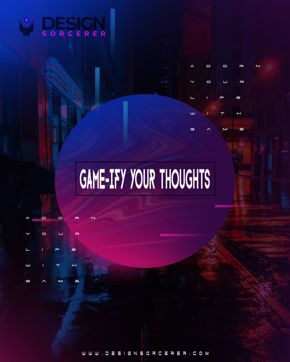 design_sorcerer's tweet photo. "Unlock your full potential and level up your mind with Gameify Your Thoughts! Learn fun and effective ways to boost creativity, productivity and motivation. Join us on the journey #GameifyYourThoughts #LevelUpYourMind #designsorcerer #design #USA #NewYork #Dolan #YouPeople " https://t.co/VhOlRTIdNd