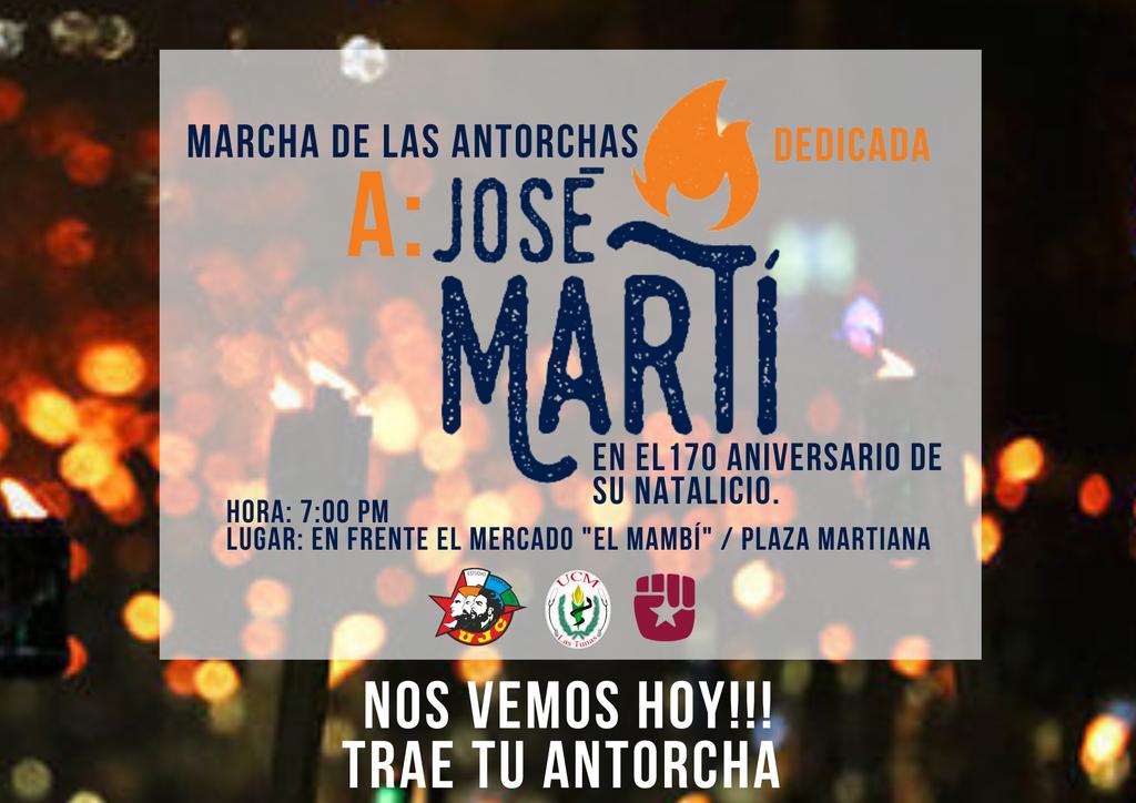 #MartianosHoy 🙌🏽🔥|| A pocas horas de dar inicio a la Marcha de las Antorchas los universitarios tuneros nos preparamos para decir #SuAntorchaMiFuerza. #MartiVive #SomosFEU