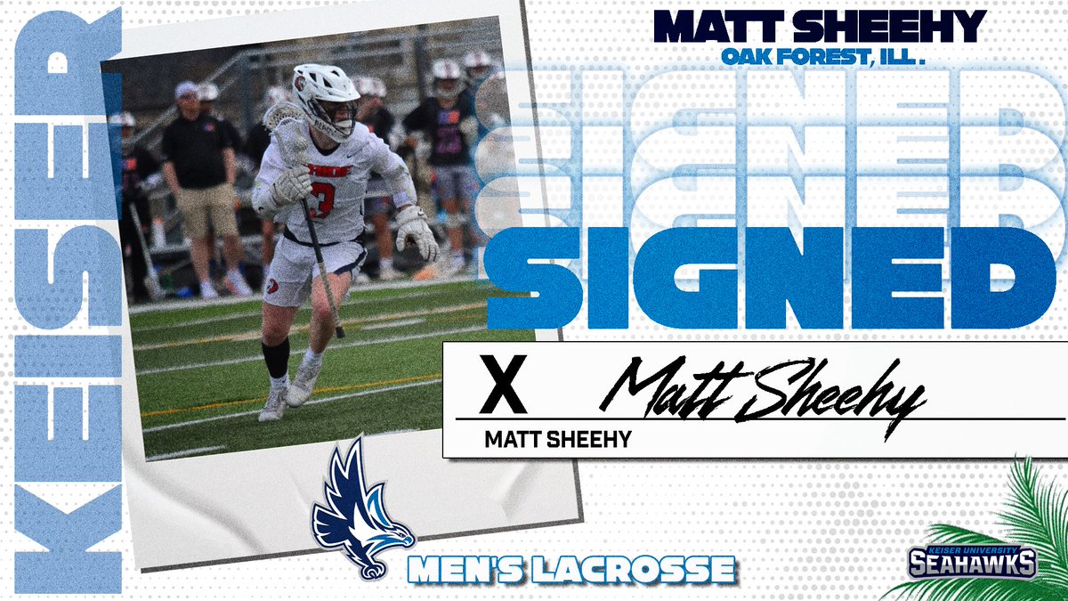 Excited to welcome Matt Sheehy to the <a href="/kuseahawks/">Keiser Seahawks</a> Nation! Matt will join the Seahawks next fall. IL 🛫🛬FL 🦅🌴🥍#kuseahawks #nli #unfinishedbusiness #noexcuses #comeflywithus 🦅🥍🌴