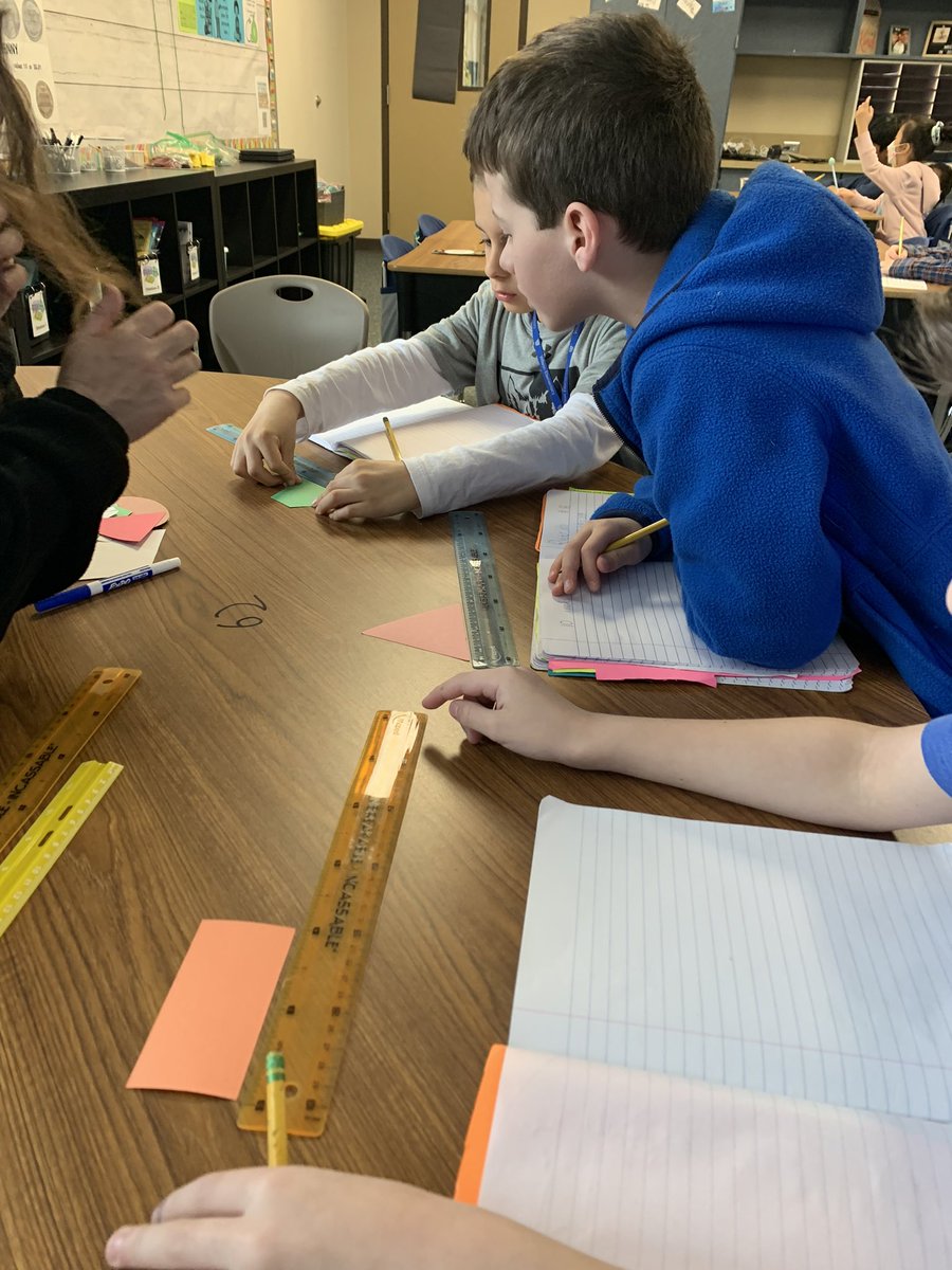 Lots of hands on learning happening in 2nd grade today.  Our kiddos are measurement masters! <a href="/TWEHowl/">Tom Wilson Elementary</a> #twehowl <a href="/kellymabramson/">Kelly Abramson</a>