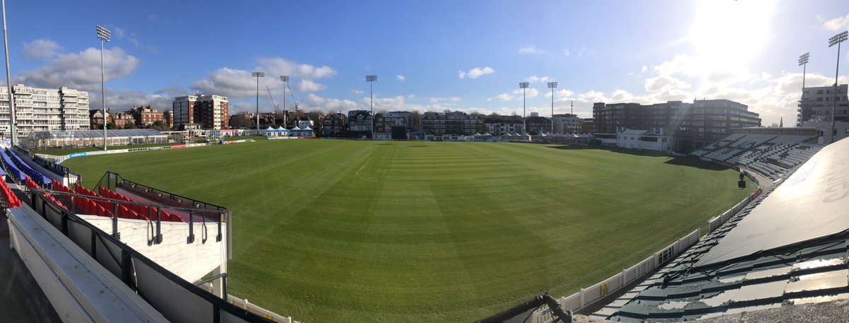 Finally a decent week on the grass after a wet and cold winter so far <a href="/SussexCCC/">Sussex Cricket</a> still a little behind where we would want to be but marquee up and temps rising makes me excited for the season ahead!