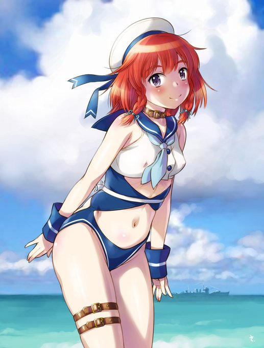 エトロフチャン。進水日から約4時間遅れ。
マツワチャンと同じく頭身高めに。
#艦これ #択捉 