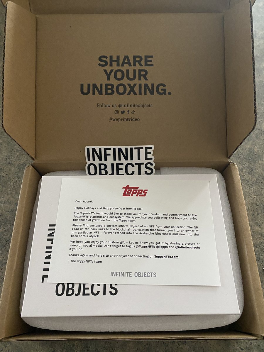 rjurek's tweet photo. @ToppsNFTs, @Topps, &amp; @infiniteobjects taking #NFT #Fandom to the next level with this amazing, surprise gift of customer appreciation! They even know I’m a space fan. A real luna-tic, lol. Thanks a billion, @ToppsNFTs! @GPKNews #gpk https://t.co/zmBjhKzM4n
