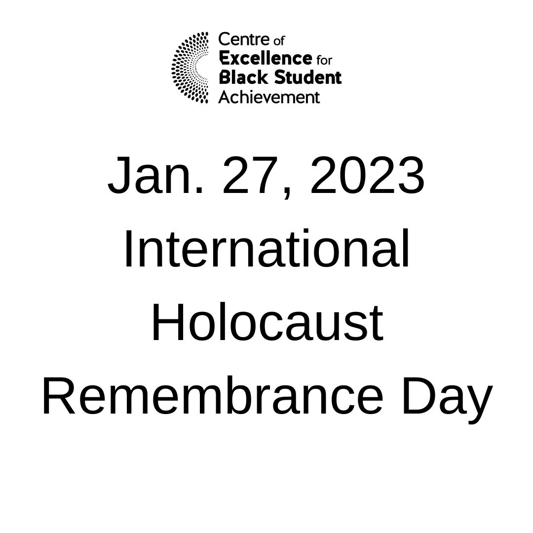 Today is International Holocaust Remembrance Day. We honour the memory of over 6 million Jews who were killed during the holocaust. We remember the Black people, 2SLGBTQIA+, Slavic, Roma, Sinti, people with disabilities, Jehovah's witnesses and the many others who were killed.