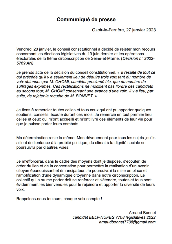 hey les gens...

votre voix et votre vote comptent! #legislatives2022 

Retrouvons nous vite pour combattre cette réforme des #Retraites