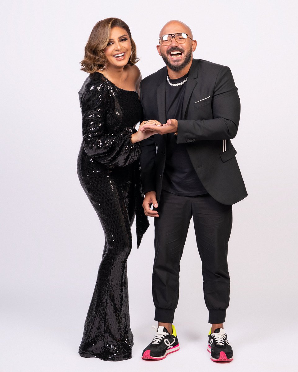 Angham's tweet photo. From yesterday’s episode ❤️ #Angham  
Jumpsuit: Nadine Merabi 
Jewelry: Messika https://t.co/lZVCykfnp9