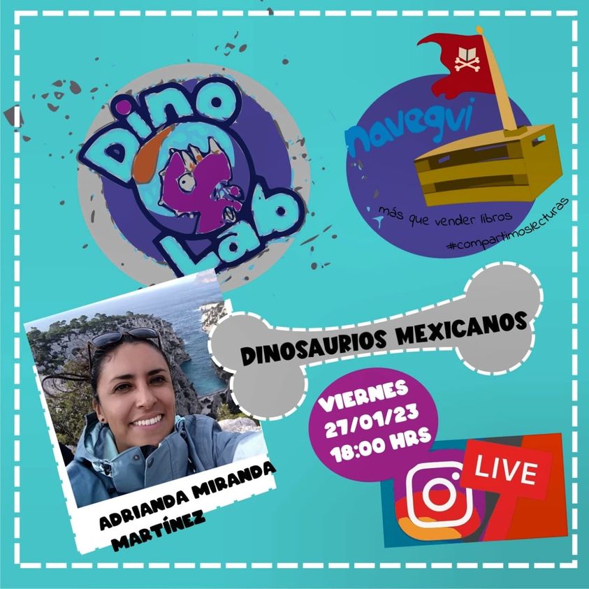 DinoLabMX's tweet photo. 🎉HOY NOS VEMOS EN INSTAGRAM nuestros amigos de @NaveguiLibreria  para platicar de Dinos 🦖Mexicanos 🤩. Conéctese y podrán ganar un calendario de Dinosaurios 🦖de México 🇲🇽 https://t.co/GVXAENytHk