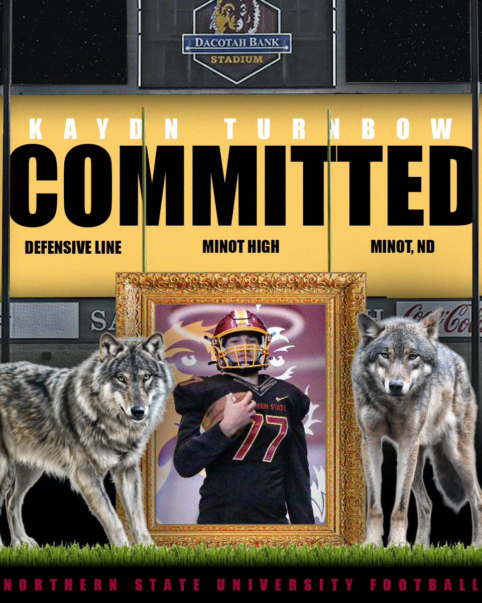 Kaydn Turnbow (@kaydnturnbow) on Twitter photo After a lot of thought and prayer, I’m extremely excited to announce my commitment to <a href="/NSUWolves_FB/">Northern State Football🐺 🏈</a>! Thanks <a href="/NSUCoachSchmidt/">Mike Schmidt</a>, @coachjroy, and <a href="/jakeiery42/">Jake Iery</a> for the amazing relationships we’ve made, and I’m grateful for the opportunity to play at the next level! After a lot of thought and prayer, I’m extremely excited to announce my commitment to <a href="/NSUWolves_FB/">Northern State Football🐺 🏈</a>! Thanks <a href="/NSUCoachSchmidt/">Mike Schmidt</a>, @coachjroy, and <a href="/jakeiery42/">Jake Iery</a> for the amazing relationships we’ve made, and I’m grateful for the opportunity to play at the next level!