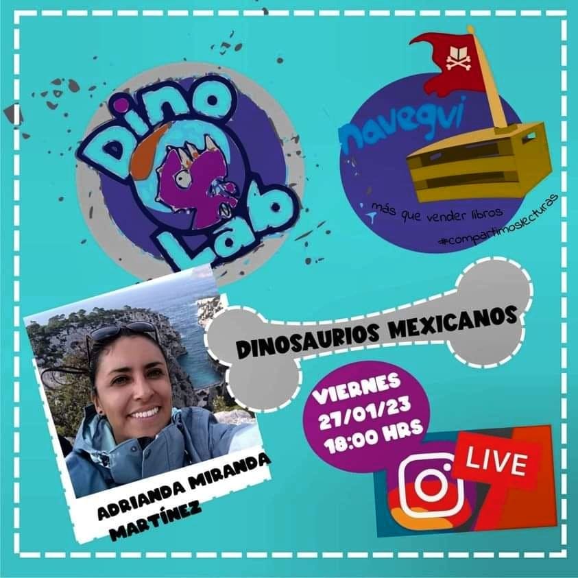 ad_miranda's tweet photo. 🎉HOY NOS VEMOS EN INSTAGRAM nuestros amigos de @NaveguiLibreria  para platicar de Dinos 🦖Mexicanos 🤩. Conéctese y podrán ganar un calendario de Dinosaurios 🦖de México 🇲🇽 https://t.co/a5MPSyVjGO