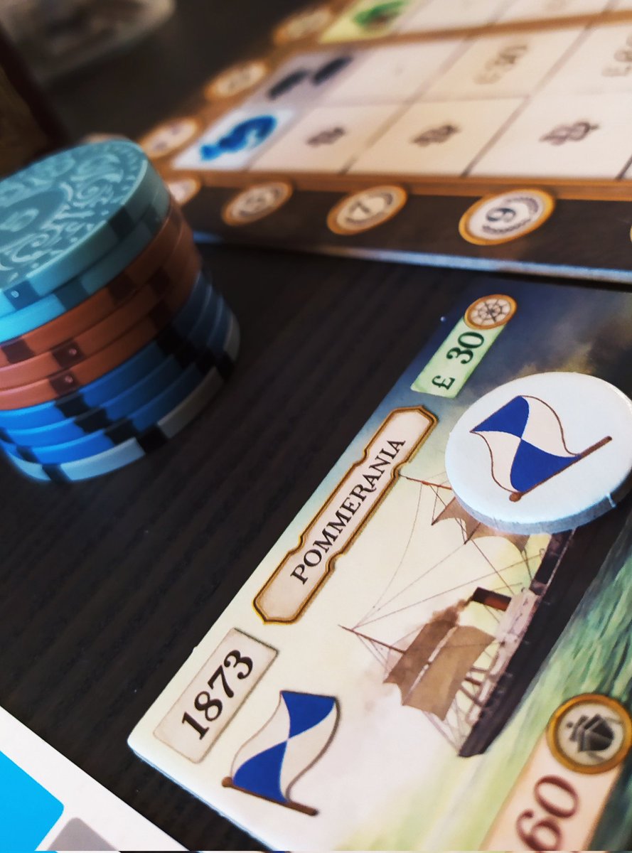 MishiGeek's tweet photo. Segundo juego de la tarde #CrossingOceans. Un buen rato con este euro de barcos. Me ha gustado bastante, ganas de repetir. https://t.co/CmkMyVQpgY