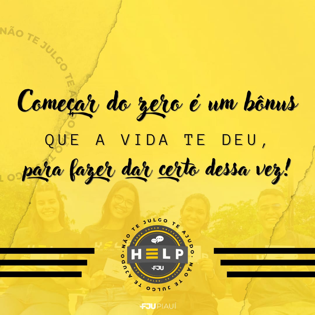 fjupiaui's tweet photo. Se liga nessa dica do projeto Help, com o lema não te julgo te ajudo, busca auxiliar os jovens a superar os sentimentos de desistência, desânimo, pensamentos depressivos, ansiedade, através da motivação e incentivo para se superar.

#VemPraFJU #VemSerFeliz #HelpFJU https://t.co/1kckPB9DlB