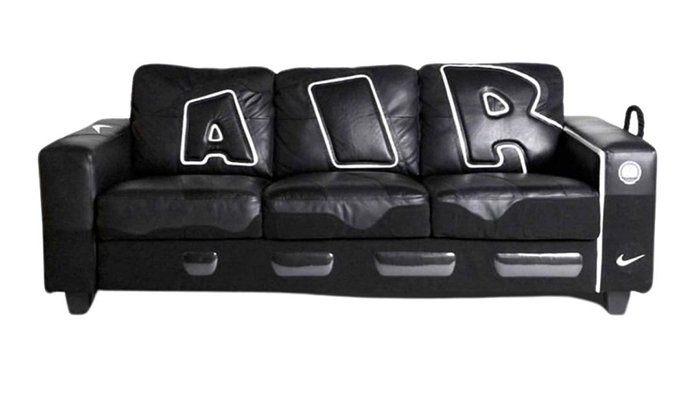 nike air uptempo couch price
