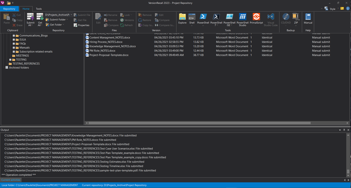SAPIENTech's tweet image. Explore VersionRecall 2023 with a 45-day fully functional trial! 👍

Trial download page:
👉 bit.ly/3HFk9oR
 
Product overview:
👉 bit.ly/3bWZ7Uk

#SAPIENTech #VersionRecall #versioncontrol #backups #code #PowerShell #pwsh #scripting